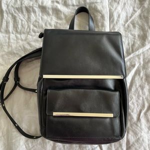 Diesel black gold calfskin backpack NEW